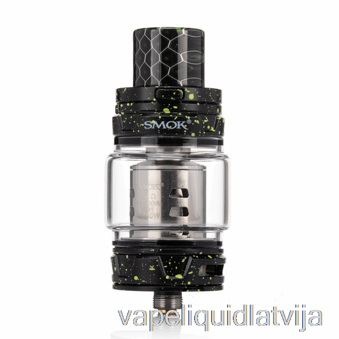 Smok Tfv12 Prince Sub-ohm Tvertne Melna Ar Zaļu Aerosola šķidrumu